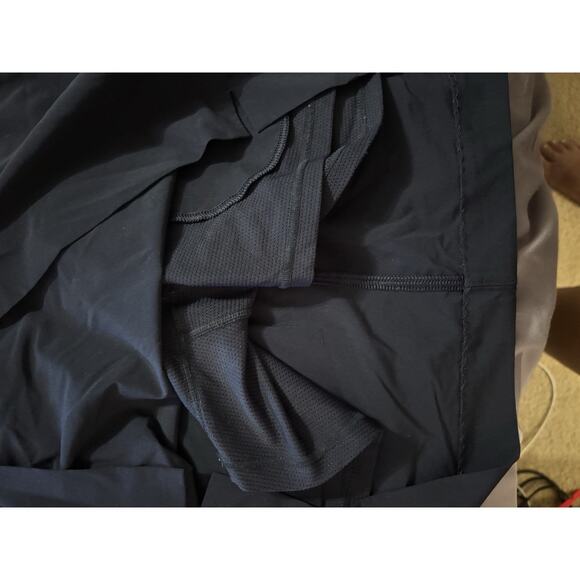 Athleta Soho‎ Skort Tennis Golf Skirt Shorts Womens 12 Navy Zip Pocket Athletic - Picture 3 of 4